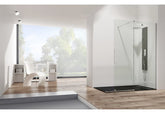 Mampara de Ducha VETRUM FREE 1 FIJO + 1 CORREDERA - BañoClick
